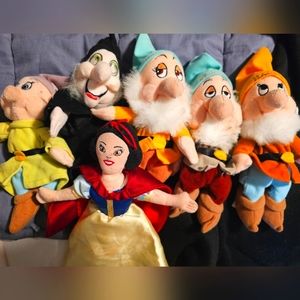 Bundle of SnowWhite beanie plush